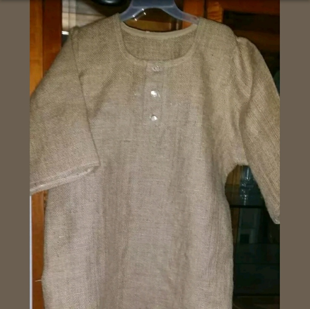 Burlap Sackcloth dress US Size large

Beige color